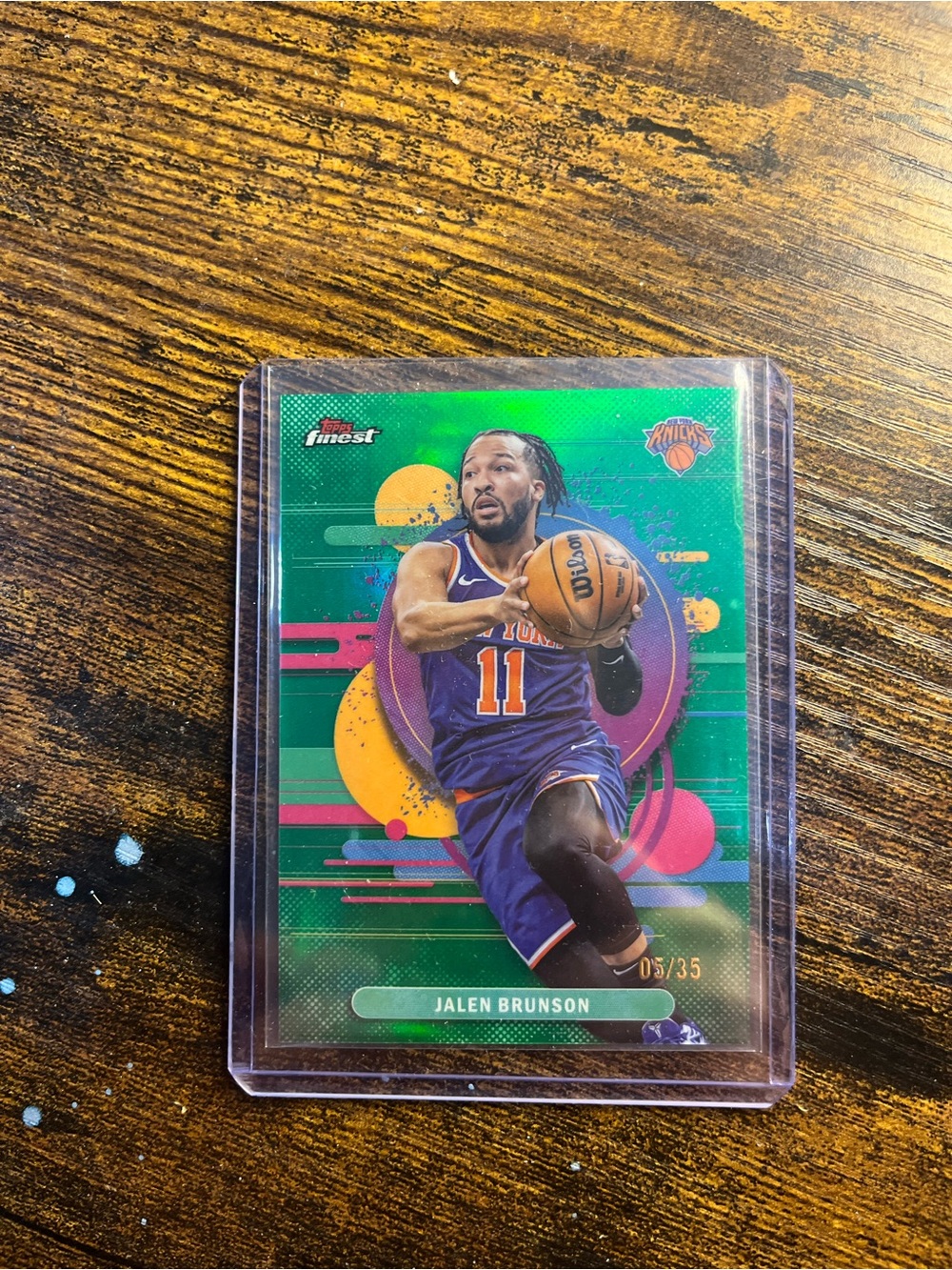 Topps Green Jalen Brunson card 5/35